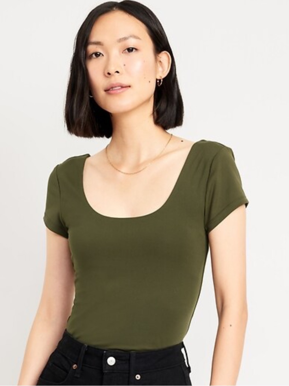 Old Navy Green Double Layer T Shirt Sz S